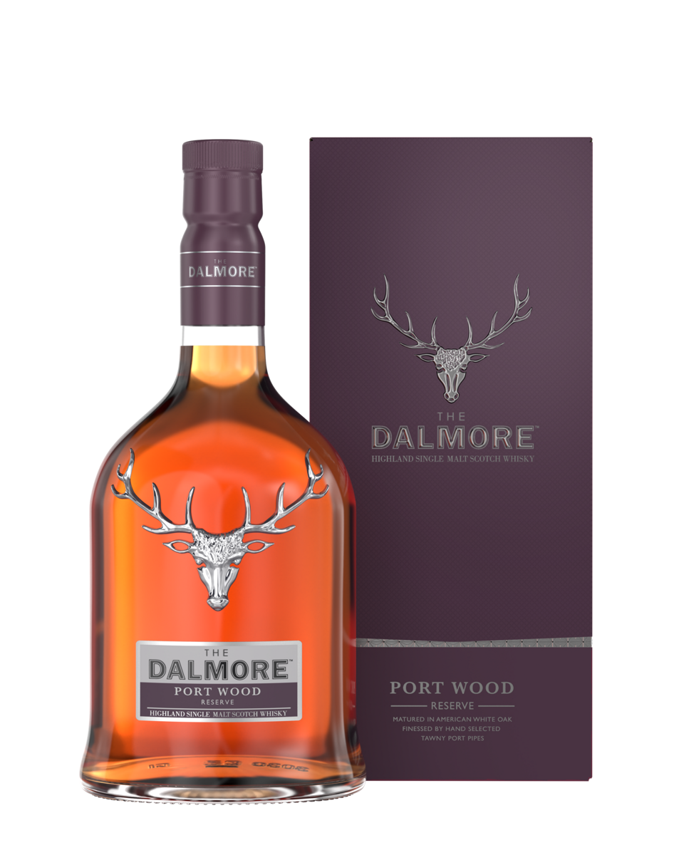 The Dalmore Port Wood Reserve bottle and carton