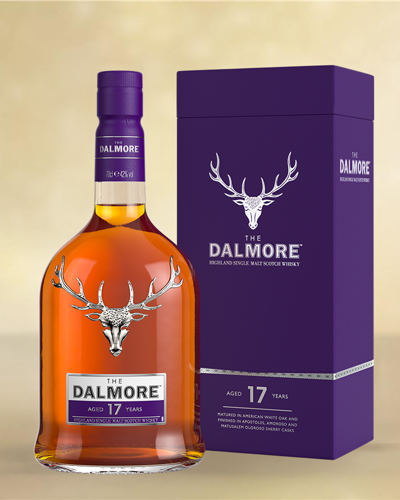 The Dalmore Aged 17 Years with display case