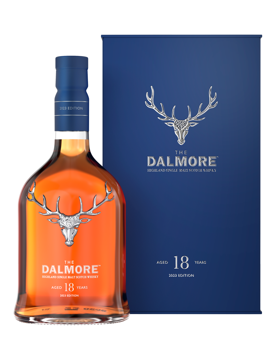 The Dalmore 18 Year Old bottle and carton